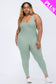 Plus Scoop Neck bodycon Jumpsuit