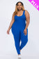 Plus Scoop Neck bodycon Jumpsuit