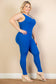 Plus Scoop Neck bodycon Jumpsuit