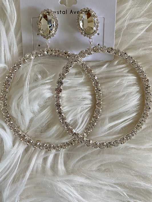 Jumbo Bling Hoops